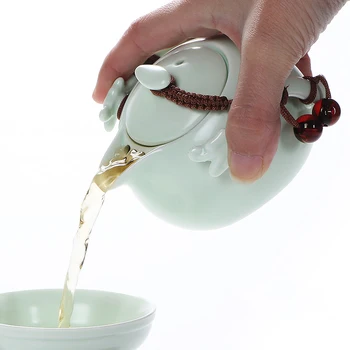 TANGPIN keramikos arbatinukas virdulys gaiwan arbatos puodelis puer kinų arbatos puodą nešiojamų arbatos rinkinys su kelionės krepšys