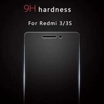 Už Xiaomi Redmi 3 beskeveldris stiklas grūdintas už xiomi redmi 3 3 3x screen protector 5.0 colių priedai apsauginės plėvelės guard