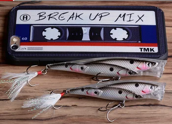 Naujojoje laidoje, 8 spalvų Kieto paviršiaus plastiko popper jaukų, žvejybos mokyklos Suku masalas 10cm /14G jūros žaidimas žvejybos Poper Plaukiojantieji