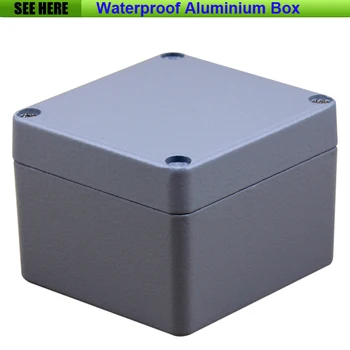 Nemokamas Pristatymas 1piece /daug Aukščiausios Kokybės Aliuminio, Medžiaga atspari Vandeniui IP67 Standartą iš aliuminio dėžutė 80*76*60mm