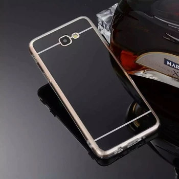 Samsung Galaxy J7 Premjero Atveju Prabangus Veidrodis Atveju Minkštos TPU Padengti Atveju Galinio Dangtelio Shell 