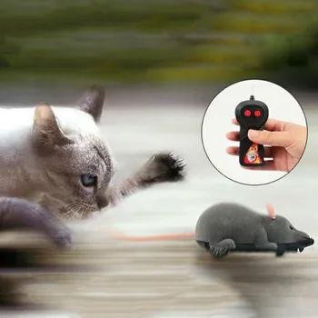 Naminiai gyvūnai Katės Belaidžio Nuotolinio Valdymo Pelės Elektroninių RC Pelių Žaislas Augintiniai Katė Žaislas Pelės žaislų Vaikams Naujas