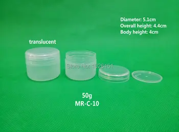 Nemokamas Pristatymas 80PCS 50ml 50g plastiko kosmetikos konteinerių,plastikinių grietinėlės indelį kosmetikos langelį kosmetikos kremas, lūpų balzamas (su dangteliais)