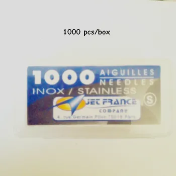1000pcs/box Supakuoti Aiguilles Jet Prancūzijos aukščiausios Klasės Profesionalus Prarasti Tatuiruotė Adatos 0.30X31 mm 1?/daug