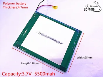 Nemokamas pristatymas Litro energijos baterijos 4795118 3.7 V 5500mAh li Polimeru Baterija-Bluetooth Sąsiuvinis