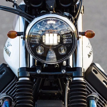 5.75 colių 70W Led Žibintų Aukšto artimąsias Motociklus Harley Davidsion Motociklų Black&Chormel žibintai karšto pardavimas.