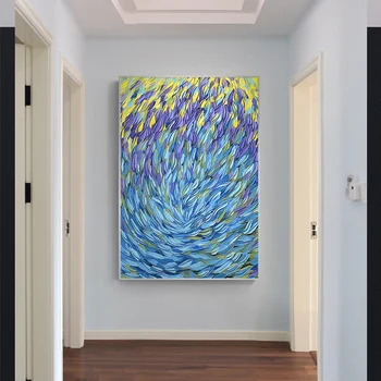Garsaus Picasso Abstrakčiai Žuvų Drobės Tapybos Ocaen Jūros Mėlyna Namų Puošybai Sienos Menas Nuotraukas Kambarį Plakatai Ir Spausdina