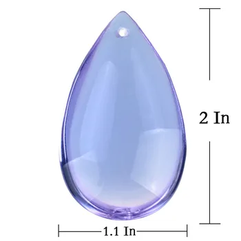 50mm Violetinė Stiklo Kristalų Prizmės, 