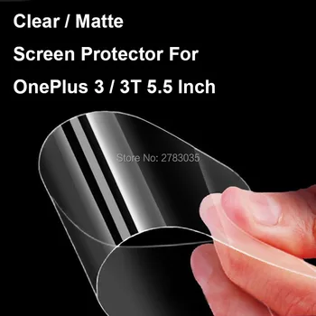 HD Išvalyti / Anti-Glare Matinis Ekrano apsaugos OnePlus 3 A3000 / 3T A3010 5.5