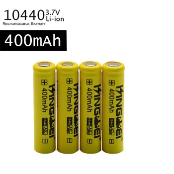 10vnt kingwei 400Mah 10440 AAA Baterijos Įkrovimo Bateria 3.7 V, Li-ion Ličio Baterijos LED Žibintuvėlis Žaislas Eletronic