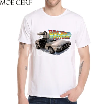 Naujas Atvykimo Atgal Į Ateitį DMC DeLorean Marškinėliai Vyrams Filmą Tee 3D Atspausdintas Marškinėliai Vasaros trumpomis Rankovėmis Prekės ženklo Drabužių L5-53