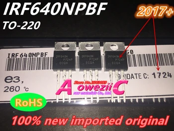Aoweziic (10VNT) (50PCS)naujas importuotų originalus IRF640N IRF640NPBF TO-220 lauko tranzistoriaus N kanalo MOS tranzistorius