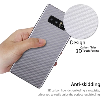 Minkštas 3D galinis Dangtelis Apsauginės Plėvelės Samsung Galaxy S6 S7 Krašto S8 S9 Plus 8 Pastaba Galiniai Screen Protector Lipduką (Ne Stiklo)