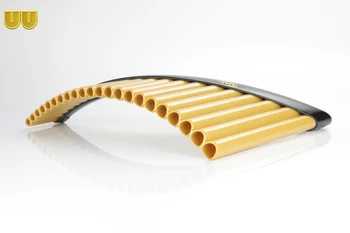 22 Vamzdžiai Panpipes su baze G Klavišą ABS Plastiko Rumunija Panflute Muzikos Instrumentas, Aukso spalva Juoda Pan fleita Panpipe su Bazės