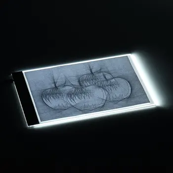 Nešiojamų Ultra-Plonas A4 LED Šviesos lauke Kopijuoti Tapybos, Piešimo Lenta Trafaretas Touch Animacija Kopijuoti Sekimo Pad Tablet Švieslentę