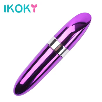 IKOKY Mini vibratorius Kulka Lūpų, sekso parduotuvė AV stick Klitorio stimuliatorius Suaugusiųjų produkto sekso žaislas moterims