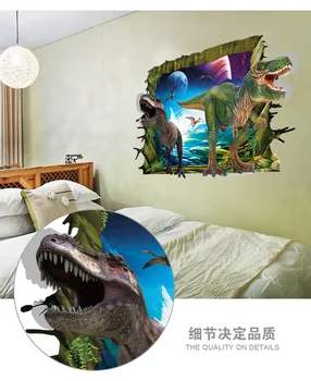 Juros periodo Parkas sienų lipdukai 3d dinozaurai lipdukai, vaikų kambarys, svetainė namų dekoro 