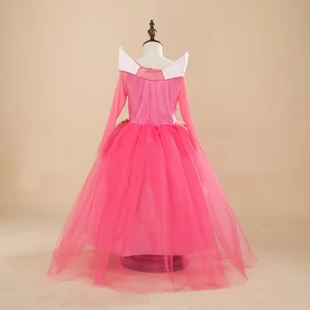 Miegančioji gražuolė princesė suknelės vaikams Pink šalis suknelės aurora Ilgas vasaros suknelė 201 Vaikų, cosplay Kostiumai, Suknelės