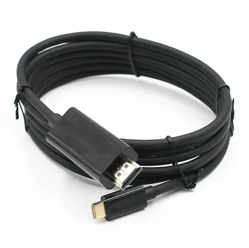 1,8 M USB-C C Tipo 3.1 USB Male HDMI Kabelis, 3D & 4K Raiškos Macbook 12