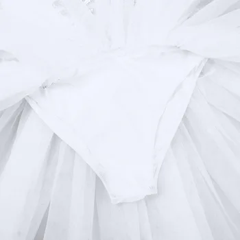 Moterų Suaugusių Gulbių Ežeras Kostiumai Oficialų Baleto Suknelė Spageti Dirželis Blizgučiais Karoliukai Gėlių Leotard Tutu Šokių Suknelė su Arm Grupė
