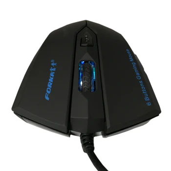 FORKA Tyla Spustelėkite Laidinio Žaidimų Pelės 6 Mygtukai, USB Išjungti LED Optinis Kabelis, Ergonomiškas Kompiuterio Pelės Pelėms Nešiojamas PC Gamer