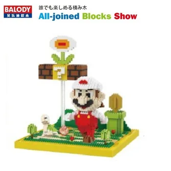 Balody Mini Blokai Animacinių Filmų Kūrimo Žaislai Mario Asamblėjos Vaikams Juguetes Aukciono Anime Modelis Luigi Vaikams Dovanos 16031