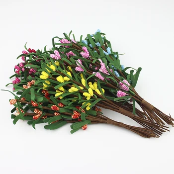 HUADODO 16cm Dirbtinių šakų stamen gėlės namuose vestuvių girliandą vainikas 