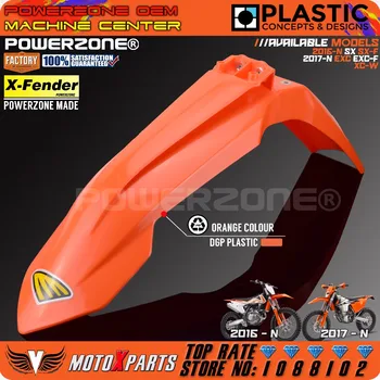 Powerzone MX Oranžinės spalvos Plastiko Priekinio Sparno Už KTM. 2016 M. 2017 m. 2018 m SX SXF WIKI EXCF XCW ŠEŠIŲ DIENŲ 125-530 Dirt Bike Motocross Enduro