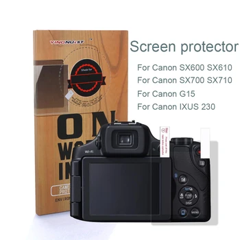 Kamera Grūdintas Stiklas Screen Protector For Canon SX600 SX610 SX700 SX710 IXUS230 G15 3 colių Srceen Kamera Grūdinto Stiklo Plėvelės