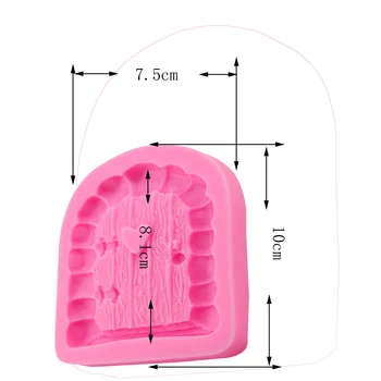 Durų meilės formas de silikono minkštas silikoninis pelėsių tortas dekoravimo įrankiai, virtuvės Kepimo priedai F0632