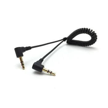 Abu Kampas 3.5 mm 3Pole Male Aux Stereo Elastingumą Kabelis Audio Ausinių Laido