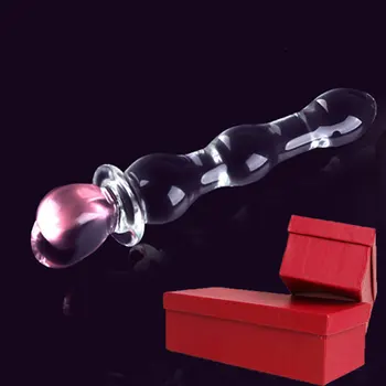 ŠIRDIES analinis Stiklinis kaištis sekso žaislai moters G SPOT Kristalų analinis BDSM Dildo lesbiečių varpą Stimuliuojantis išangę UŽPAKALIS žaislų Parduotuvė /Box