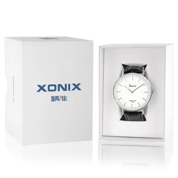 Vyrų Laikrodžiai Viršuje XONIX Sporto Stiliaus, Prabangos Prekės ženklo Womage Mados Kvarcas Laikrodžio Odos Juostele Nailono Juosta Moterų Laikrodis Lady