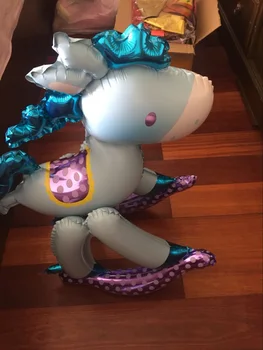 Mini 3D Trojos Arklys Folija, Balionus, Gimtadienio Dekoracijos Vaikams hobbyhorse Kūdikio Dušas Šalis Tiekėjų, Pripučiami Žaislai