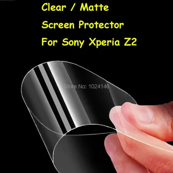 Naujas HD Išvalyti / Anti-Glare Matte Screen Protector Sony Xperia Z2 5.2 Colio Apsauginė Plėvelė Guard Su Skudurėliu