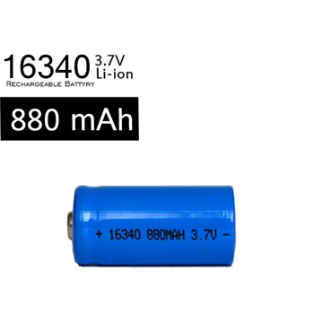 Naujas 4Pcs/daug ICR123A Baterija 3.7 v 880mah 16340 Įkrovimo Mėlyna Li-Ion Baterijos
