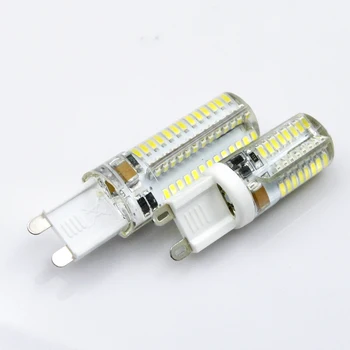 G9, LED Lempos AC 220V lampara led Lemputė 9W 7W 10W SMD 2835 3014 48 64 104leds Lampada LED 360 laipsnių Spindulio Kampas led prožektoriai, Lemputės