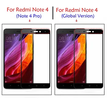 GerTong Spalva Visiškai Padengti Grūdinto Stiklo Xiaomi Redmi 4 pro prime 3, 3X 4 Pastaba Pasaulio Versija 4X 4A Ekrano apsauginės Plėvelės