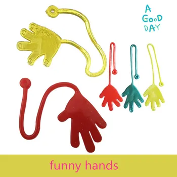 Naujovė produktų žaislas gleives Klampus Laipiojimo vienas gabalas Veiksmų Skaičius, juokingi dalykėliai PVC vaikams Anyoutdoor