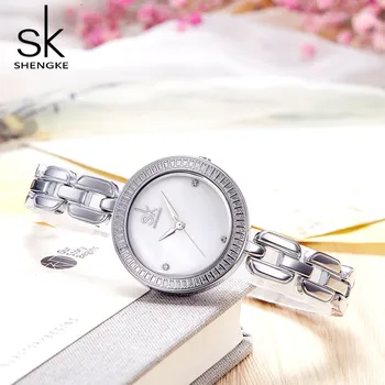Shengk Naujas Mados Moterų Laikrodis Prekės Ponios Juoda Apyranke Kvarciniai Valandą Kablys Sagtis Laikrodis Gražių Dovanų Reloj Mujer 2018