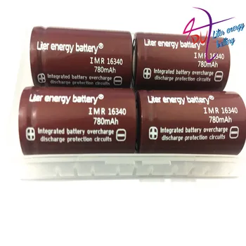 20pcs Litro energijos baterijos RCR 123 16340 780mAh 3.7 V, Li-ion Akumuliatorius Ličio Baterijos su Mažmeninės Pakuotės