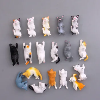 Miega Katė, Šuo, Šaldytuvas magnetai Kačiukas Guli animacinių filmų Gyvūnų lenta lipdukas, Šaldytuvas Magnetai, Vaikų žaislas Namų Puošybai