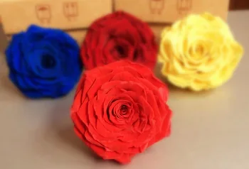 9-10cm Konservuotos Gėlės Rožės Pumpuras, Galvos Vestuves Šventė Gimtadienį Velentine Diena Dovana Naudai