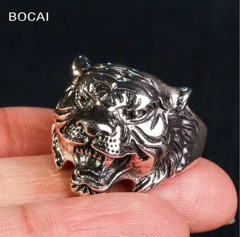 Tailando sidabro žiedas, tigras originalios asmenybės tigras sidabro žiedas vertus žiedas S925 sidabro žiedas