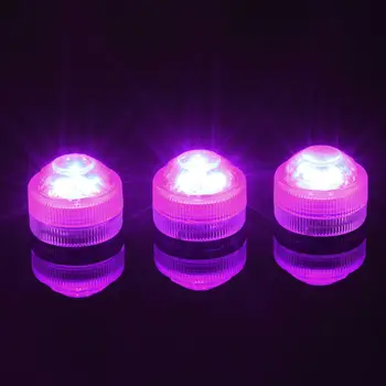 10vnt/Daug 3LED Triple Povandeninis LED Floralyte Šviesos Vandeniui LED Mini Šalies Šviesos Vestuves Apdaila