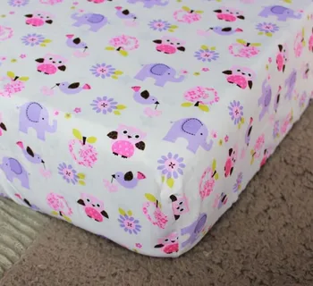 Skatinimas! 7PCS Violetinė Kūdikių Patalynės Komplektas Animacinių filmų Lovelę Patalynės Komplektas Mergaitėms, Nuimamas Lopšys Nustatyti,(bamperis+antklode+lova padengti+lova sijonas)
