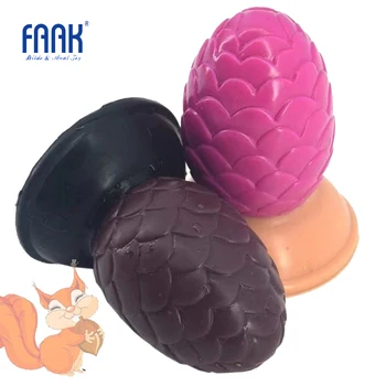 FAAK silikono analinis sekso žaislai, pušies kankorėžis butt plug siurbimo gilios tekstūros pūlingas masturbuotis analinis masažas suaugusiųjų sekso produktus, sekso parduotuvė