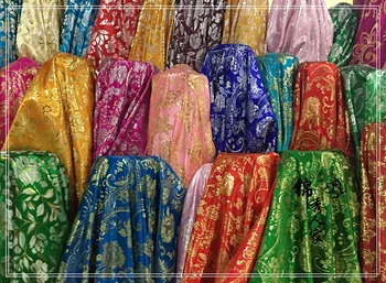 Brokatas šilko audinio kostiumas Hanfu COS audinio drabužių priedai 1.5 m plotis pėdų ryžiai/100cm*150cm