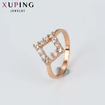 Xuping Papuošalų Mados Naujo Stiliaus Žiedas Moterims, Padengtą Aukso Spalvos Sintetinių CZ Žiedai Kalėdų Papuošalai Dovana Skatinimo 11409