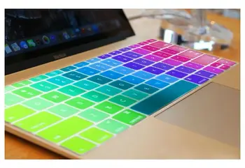 Vaivorykštė JAV lietuvių laiškas, spalvinga Silikoninis klaviatūros viršelis macbook air 12 /Nauja 2016 Pro 13 Ne Jutiklinis Baras A1708